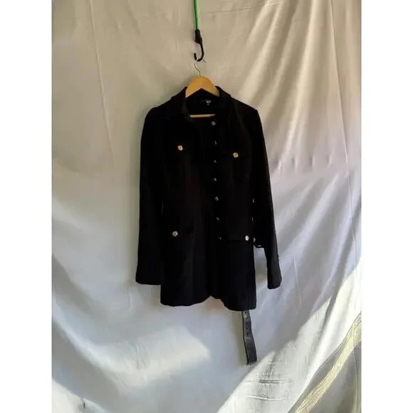 Toccin Valerie Long Sleeve Dress Size 8 Black